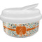 Orange & Blue Leafy Swirls Snack Container (Personalized)
