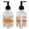 Orange & Blue Leafy Swirls Glass Soap/Lotion Dispenser - Approval