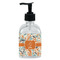 Orange & Blue Leafy Swirls Glass Soap & Lotion Bottle - Single Bottle (Personalized)