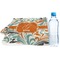 Orange & Blue Leafy Swirls Sports & Fitness Towel (Personalized)