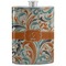 Orange & Blue Leafy Swirls Stainless Steel Flask (Personalized)