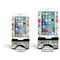 Orange & Blue Leafy Swirls Stylized Phone Stand - Comparison