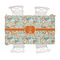 Orange & Blue Leafy Swirls Tablecloths (58"x102") - MAIN (top view)