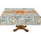 Orange & Blue Leafy Swirls Tablecloths (Personalized)