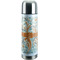Orange & Blue Leafy Swirls Stainless Steel Thermos (Personalized)