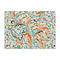 Orange & Blue Leafy Swirls Tissue Paper Sheets - Large - Heavyweight