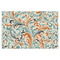 Orange & Blue Leafy Swirls Tissue Paper Sheets - X-Large - Heavyweight