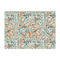 Orange & Blue Leafy Swirls Tissue Paper - Lightweight - Large - Front