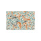 Orange & Blue Leafy Swirls Tissue Paper - Lightweight - Small - Front