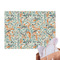 Orange & Blue Leafy Swirls Tissue Paper Sheets - Main