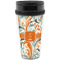 Orange & Blue Leafy Swirls Travel Mug (Personalized)