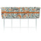 Orange & Blue Leafy Swirls Valance