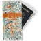 Orange & Blue Leafy Swirls Travel Document Holder