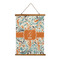 Orange & Blue Leafy Swirls Wall Hanging Tapestry (Personalized)