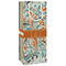Orange & Blue Leafy Swirls Wine Gift Bags - Gloss (Personalized)