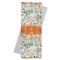 Orange & Blue Leafy Swirls Yoga Mat Towel with Yoga Mat