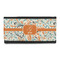 Orange & Blue Leafy Swirls Leatherette Ladies Wallet (Personalized)