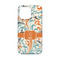 Orange & Blue Leafy Swirls iPhone 13 Mini Case - Back