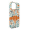 Orange & Blue Leafy Swirls iPhone 13 Pro Max Case -  Angle