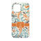 Orange & Blue Leafy Swirls iPhone 13 Pro Tough Case - Back