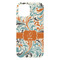 Orange & Blue Leafy Swirls iPhone 15 Plus Case - Back