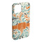Orange & Blue Leafy Swirls iPhone 15 Pro Max Case - Angle