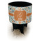 Orange & Blue Leafy Swirls Black Beach Spiker Drink Holder (Personalized)