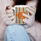 Orange & Blue Stripes 11oz Coffee Mug - LIFESTYLE