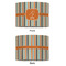 Orange & Blue Stripes 12" Drum Lampshade - APPROVAL (Fabric)