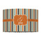 Orange & Blue Stripes 12" Drum Lampshade - FRONT (Fabric)