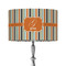 Orange & Blue Stripes 12" Drum Lamp Shade - Fabric (Personalized)