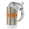 Orange & Blue Stripes 12 oz Stainless Steel Sippy Cups - Top Off