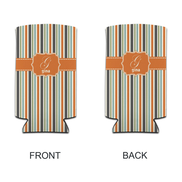 Orange & Blue Stripes 12oz Tall Can Sleeve - APPROVAL