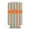 Orange & Blue Stripes 12oz Tall Can Sleeve - FRONT