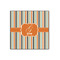 Orange & Blue Stripes 12x12 Wood Print - Front View