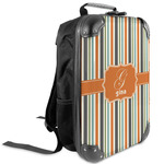 Orange & Blue Stripes Kids Hard Shell Backpack (Personalized)
