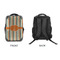 Orange & Blue Stripes 15" Backpack - APPROVAL