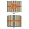 Orange & Blue Stripes 16" Drum Lampshade - APPROVAL (Fabric)