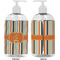 Orange & Blue Stripes 16 oz Plastic Liquid Dispenser- Approval- White