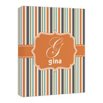 Orange & Blue Stripes Canvas Print - 16x20 (Personalized)