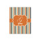Orange & Blue Stripes 16x20 - Canvas Print - Front View
