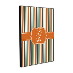 Orange & Blue Stripes Wood Prints (Personalized)