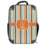 Orange & Blue Stripes 18" Hard Shell Backpack (Personalized)