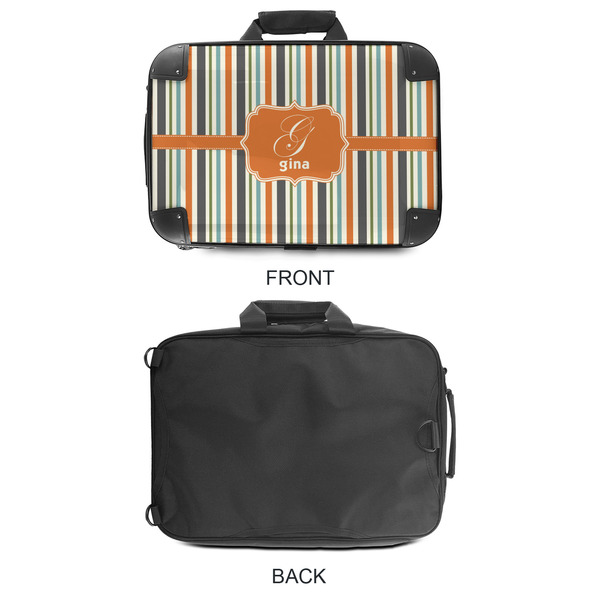 Orange & Blue Stripes 18" Laptop Briefcase - APPROVAL