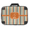 Orange & Blue Stripes 18" Laptop Briefcase - FRONT