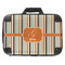 Orange & Blue Stripes Hard Shell Briefcase - 18" (Personalized)