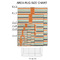 Orange & Blue Stripes 2'x3' Indoor Area Rugs - Size Chart
