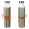 Orange & Blue Stripes 20oz Water Bottles - Full Print - Approval