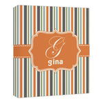 Orange & Blue Stripes Canvas Print - 20x24 (Personalized)