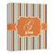 Orange & Blue Stripes 20x24 - Canvas Print - Angled View